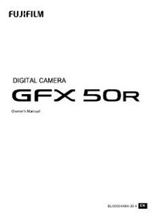 Fujifilm GFX 50R manual. Camera Instructions.